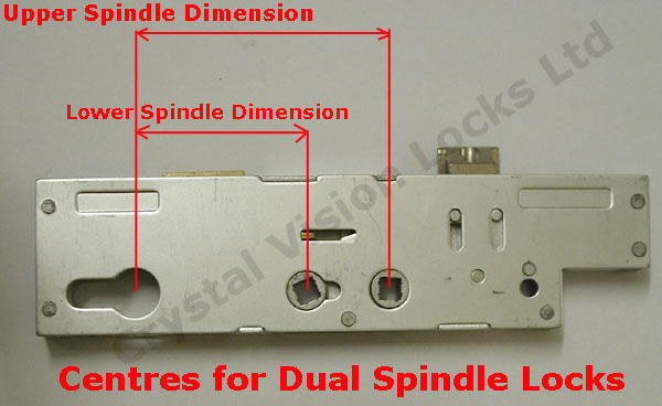 Centres for dual spindle locks